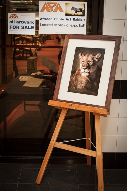 Lioness Painting on stand